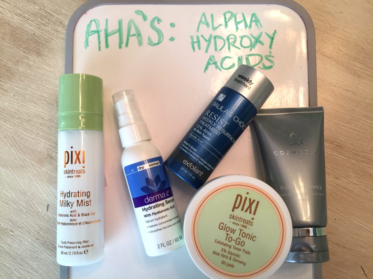 AHA's anti-aging ingredients in your beuaty routine