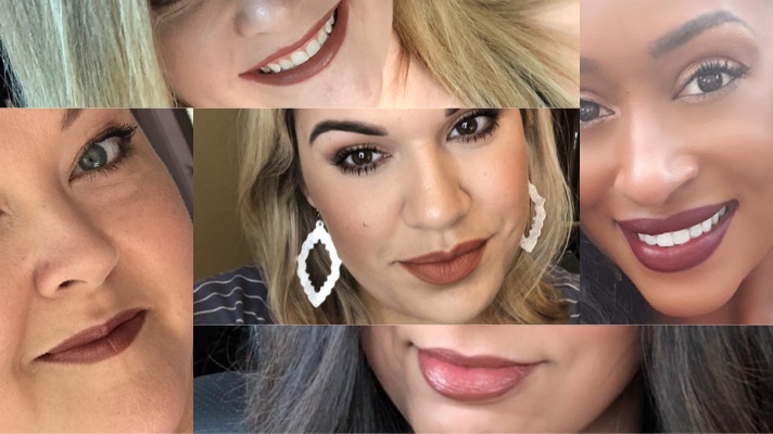 5 Women Share A Selfie Wearing Their Favorite Brown Lipstick Shades