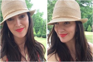 BCBG straw fedora hat from Nordstrom