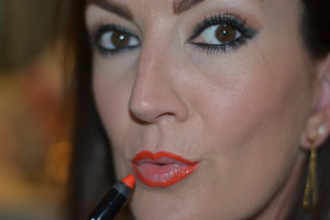butter london lip crayon in "ladybird"