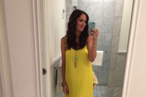 mace's bar 3 maxi yellow dress