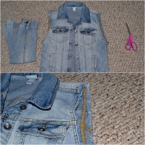 how to make your own denim vest