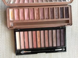 $10 makeup revolution eye shadow palette knockoff of Naked 3 palette