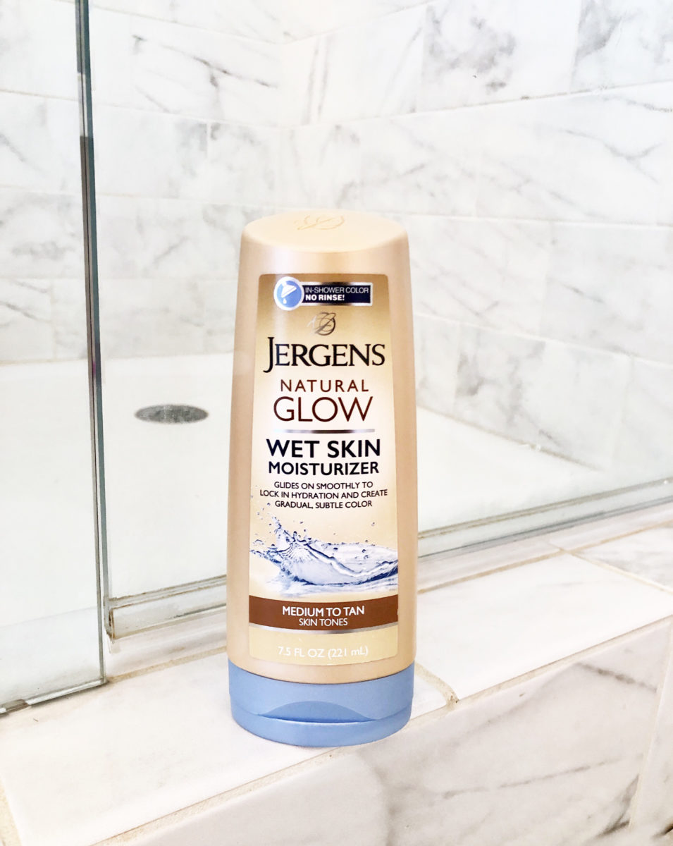 summer skin Jergens natural glow wet skin moisturizer