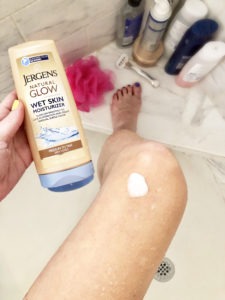 summer skin jergens natural glow wet skin